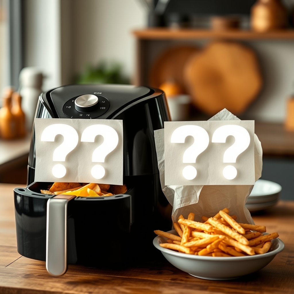 Questions fréquentes · Airfryer et papier cuisson danger ou pratique