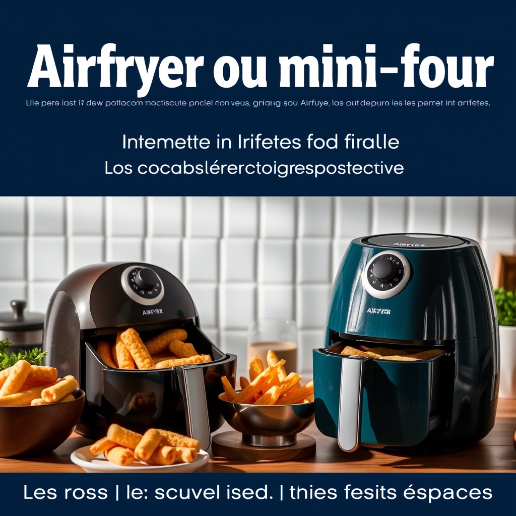 Photo : Airfryer ou Mini-Four : Les Vrais Avantages pour les Petits Espaces