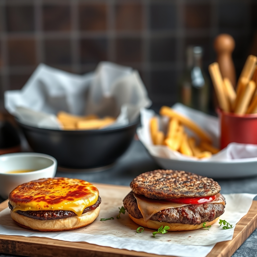 La cuisson des burgers à l'airfryer : steaks hachés et galettes — Airfryer pour cuisson des burgers et steaks