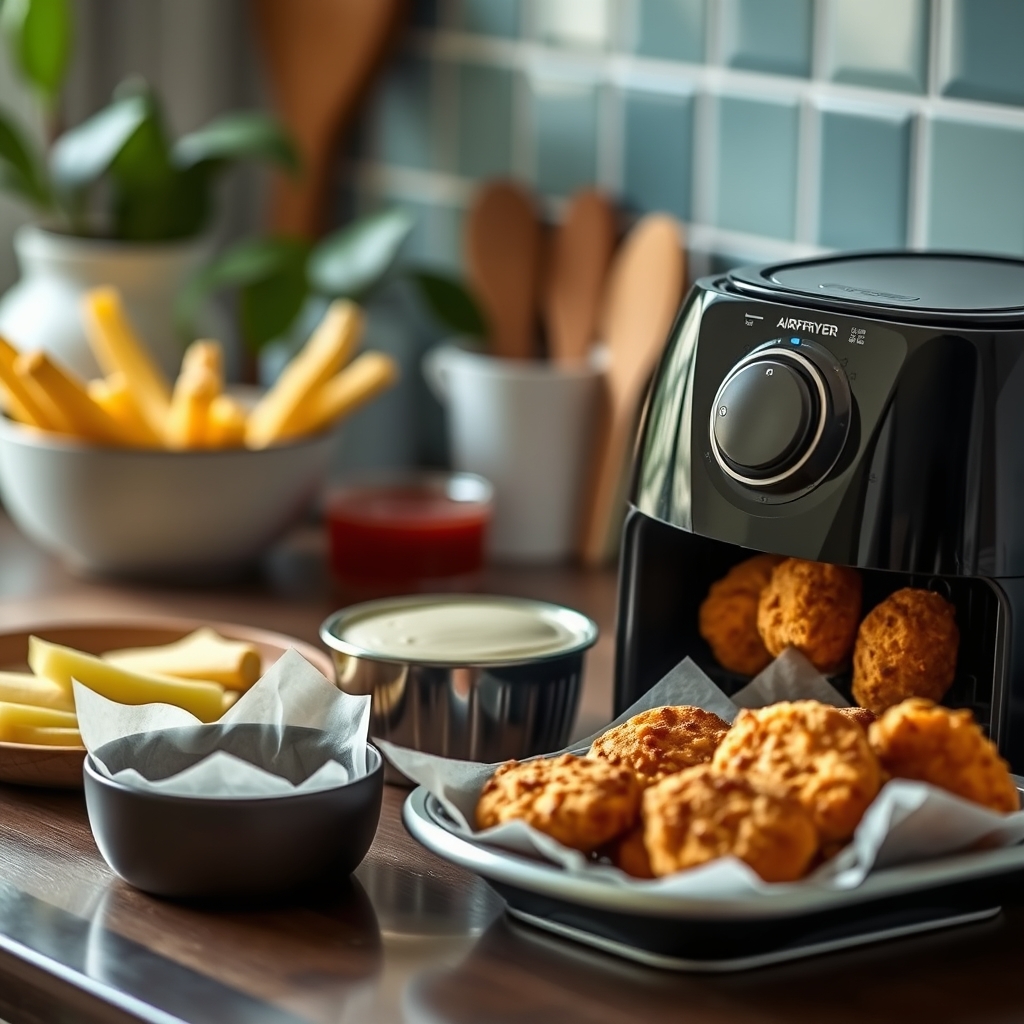 Ustensiles : les accessoires qui changent tout pour des nuggets réussis — Airfryer pour cuisson des nuggets faits maison